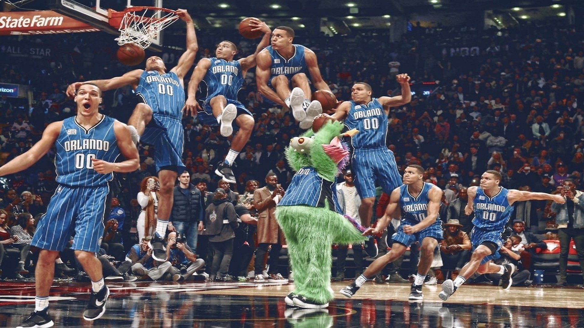 2019年总决赛第4场：库里在第一节就投进连续两个长距离三分，开启“火力模式”